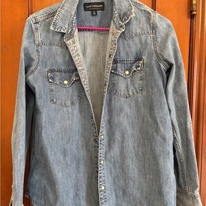 Lucky Brand Blue Denim Top